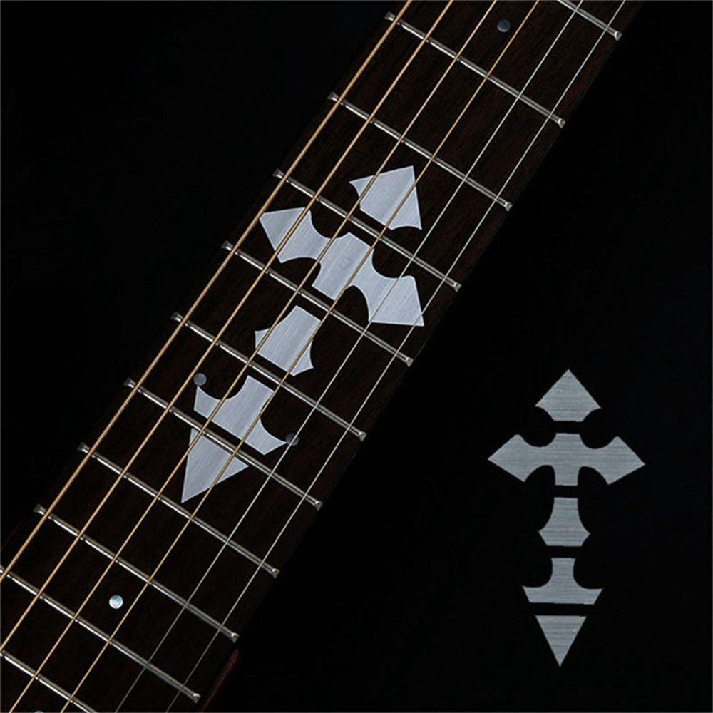 

Sticker Bass Acoustic Guitar Guitar Decals Cross Inlay Decals Fretboard Sticker Guitar Sticker 10