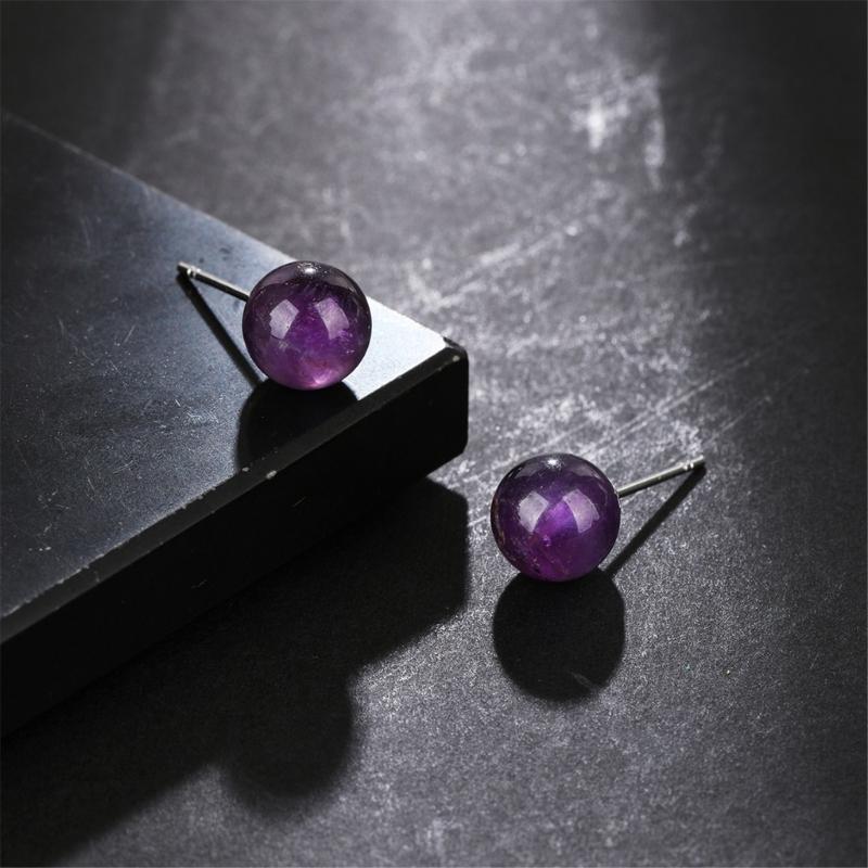 Handcrafted Gemstones Studs Earrings Stylish Crystal Bead Design Ear Accessories Jewelry For Everyday Formal Wear