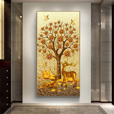 DIY Diamond Painting Fortune Tree Andscape Full Square Diamond Embroidery Cross Stitch Mosaic Handmade