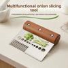 Multi-blade Scallion Shredder Premium 304 Stainless Steel, Rust-Resistant. Health Salad Vegetable Prepping