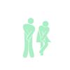 Adesivo WC Luminoso al Buio Segnale Indicatore Divertente per Bagno Luce Notturna e Indicazione Direzionale Decorazione Murale Luminosa Fai da Te Decorazione Casa