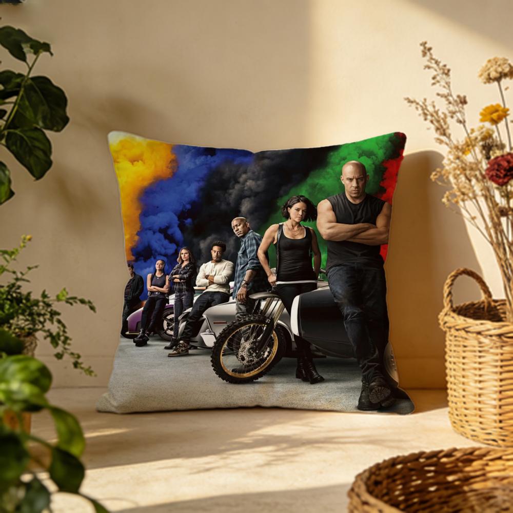 

Trendy TThe Fast and the Furioused Cushion Cover Versatile DoubleSided Pillow Case Fit for Sofa Bed Car Daily Decor 30X30cm