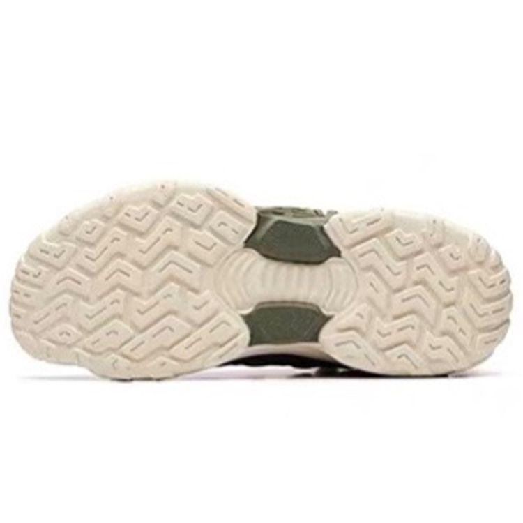 Anta Dominator Shock Absorbing Wear Resistant Mid Top Basketball Shoes Men Sneakers Khaki-Green 91911123-3