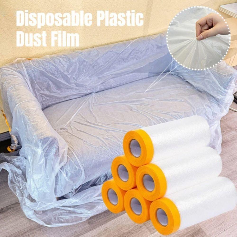 10M/Roll Disposable Furniture Protective Film Dust-proof Household Masking Film Cabinet Dust Cover