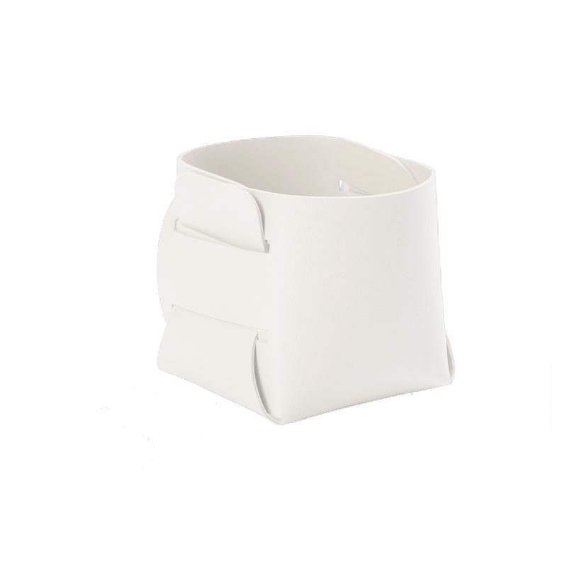 Многоцелевой настольный ящик для хранения из скандинавской кожи, инновационный дизайн для держателя кистей для макияжа, настольного органайзера