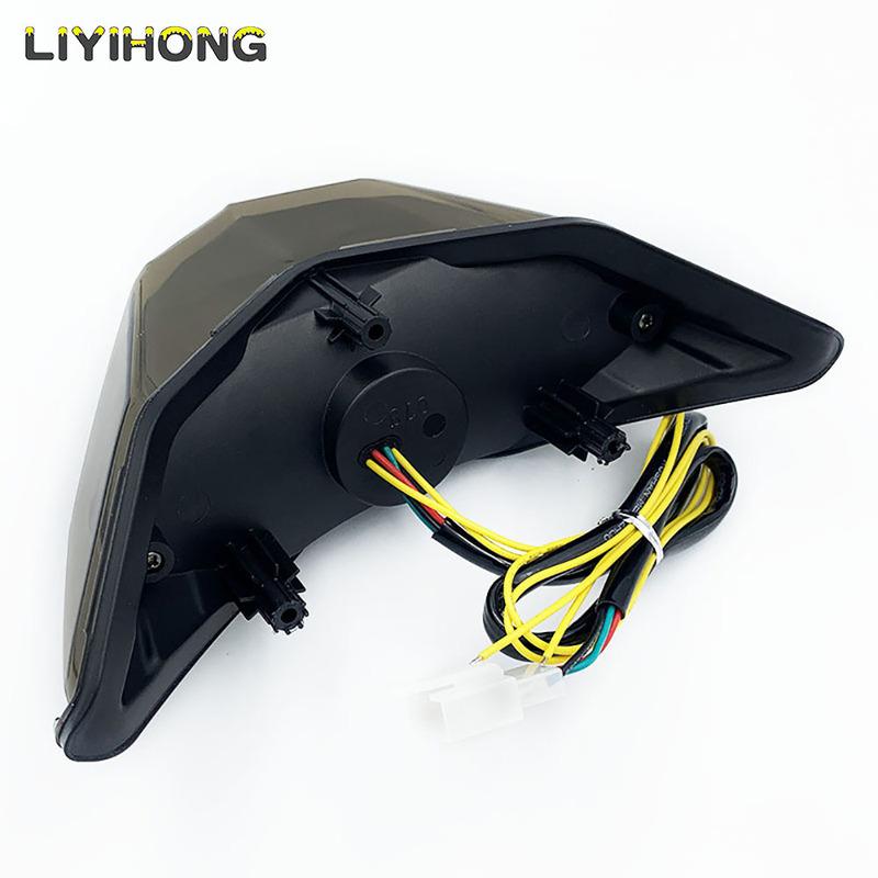 Motorcycle Modified LED Turn Signal Rear Warning Tail Light Brake Light for Kawasaki Ninja 250 250R 300 Z300 2013-2017