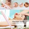 1PC Natural Stone Carving Polished Massage Health Relaxation   Stick(Pink Quartz)