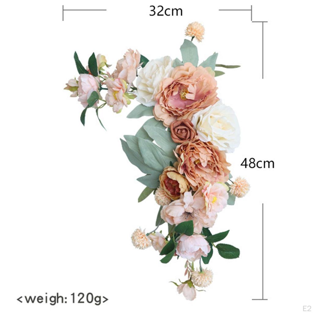 Wedding Decoration Arch Flower Artificial Floral Swag for Scene Layout Welcome