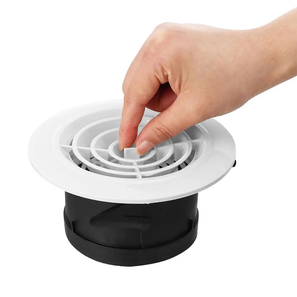 6 Types White Air Vent Extract Valve Grille Air Circulation Vents Cover 100/150mm Round Ducting Ventilation Cover Various Shapes