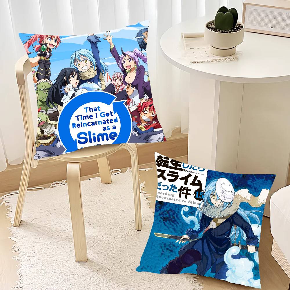 That Time I Got R-Reincarnated As A Slime Anime Pillow Case Home Decor Throw For Sofa Bed Car Room Decor Gift Idea