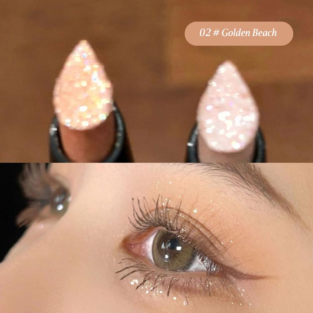 HERORANGE Shimmering Highlighter Pearlescent Eyeshadow Pen Shimmering Eyeshadow Stick Multi-purpose Cosmetics