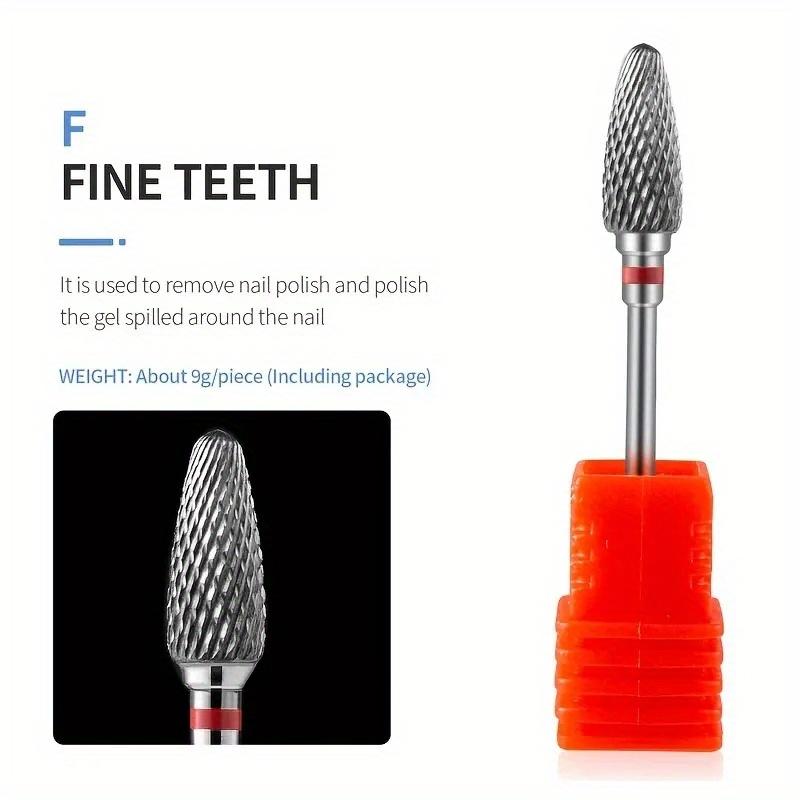 1/2/4/5PCS Tungsten Carbid Nail Drill Bits Electric Manicure Drill Accessory Milling Cutters for Nail Gel Remover Polish