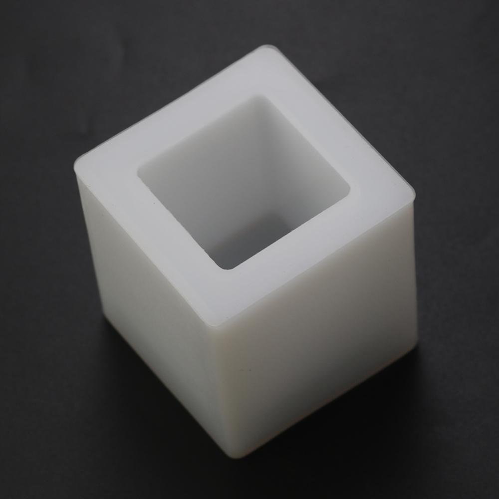 Pen Holder Shape Silicone Mold Transparent Epoxy Resin Molds DIY Pen Container Square Round Storage Crafts Jewelry Making Mould