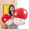 Internet Celebrity Cute Little Mushroom Doll Children Sleep with Plush Doll Creative Cartoon Mushroom Small Pendant Home Throw Pillow