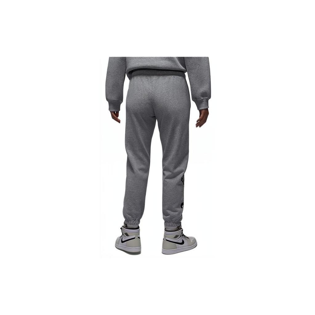 Jordan Brooklyn SS24 Knitted Comfortable Logo Print Casual Pants Women Bottoms Gray FN5781-063