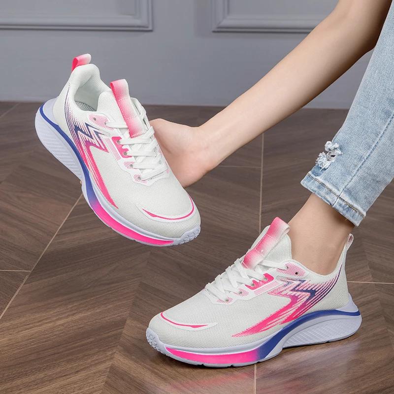 Paar Laufschuhe Mode Trendige Sneaker Sport Trainingsschuhe Rutschfest Abriebfest Weichsohlig Stoßdämpfend Größe 35-45