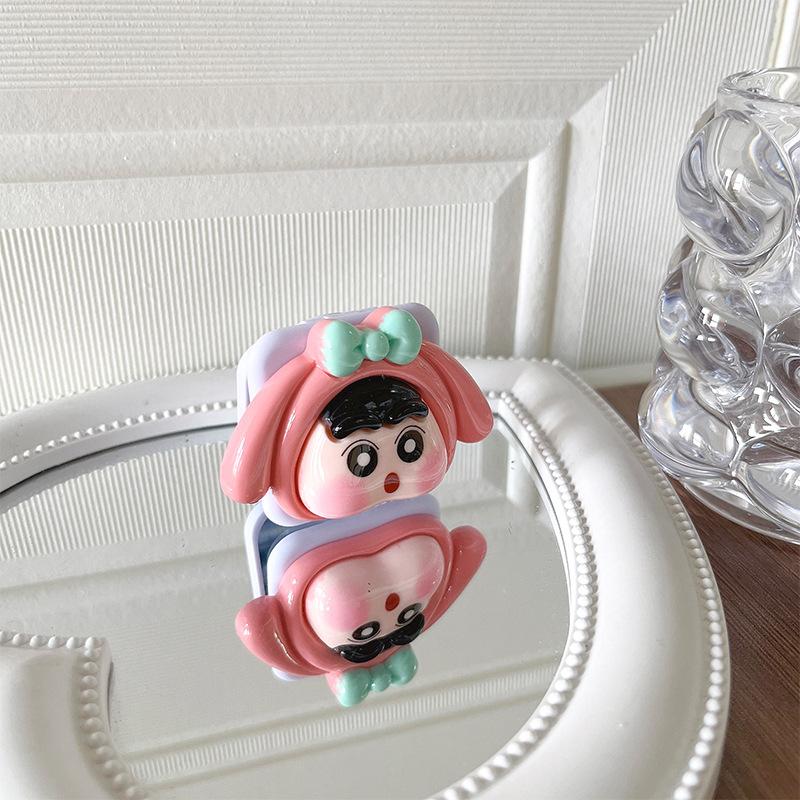 Cartoon Puppy Cute Style Mobile Phone Airbag Holder Little Boy Xiaoxin Back Sticker Desktop Stand Retractable Female