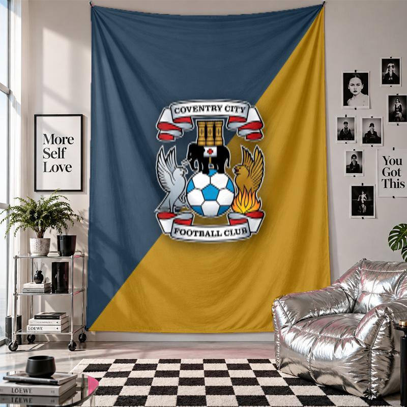 Coventry City Football Wall Tapestry Home Decor Wall Hanging Cloth for Bedroom Living Room Background