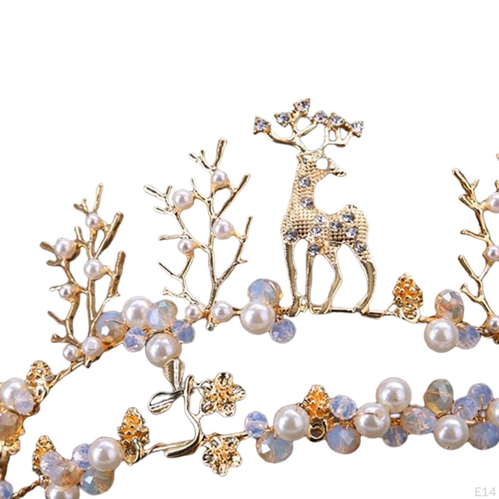 Royal Bridal Tiara Crown for Women And Girls Fairy Princess Elegant Jewelry Hair