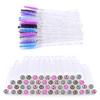 NEW Leopard Style Reusable Eyebrow Brush Tube Eyelash Extension Applicator Disposable Mascara Wand Diamond Eyelash Brush Tube