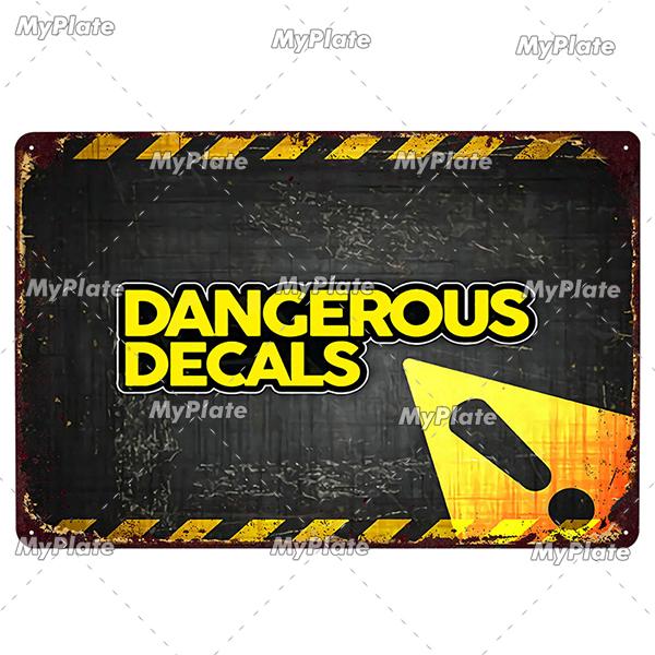 ATTENTION Sign Vintage Metal Sign Tin Sign Vintage  Decoration Plaque Home Wall Decor Bar Sign Home Decor Poster Custom