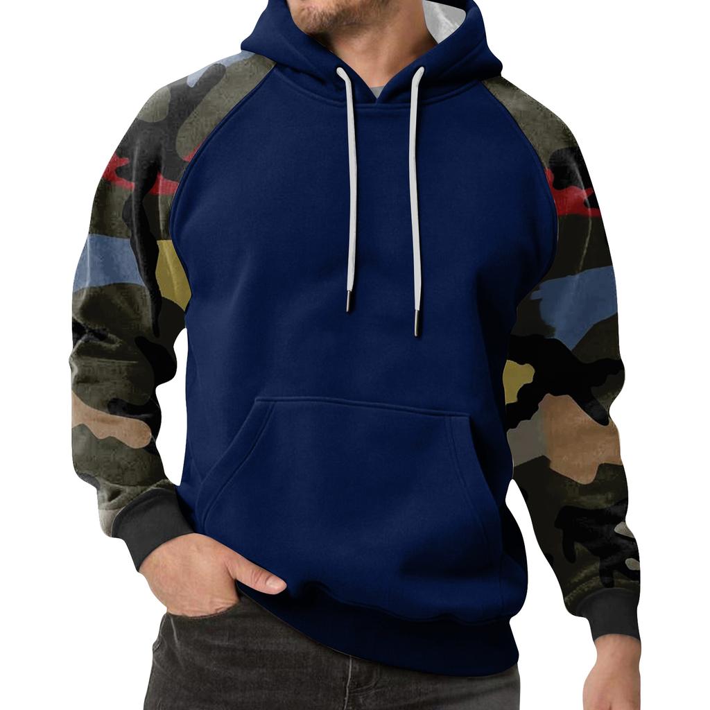 Men's Camouflage Sweatshirt Hoodie Men's Sports Large Size Casual Sweatshirt