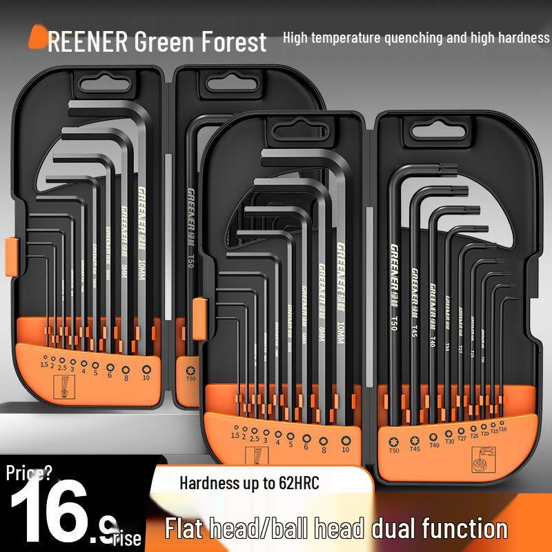 Universal Hex Wrench Set - 6-Point Screwdriver & Extendable Hex Tool