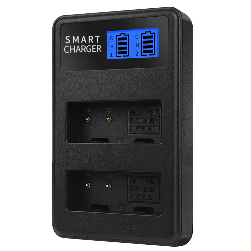 Slim Battery LCD Micro USB Charger Reliable Charging Accessory for Panasonic Lumix DMC GF6 GX7 GF3 Battery Charging Base