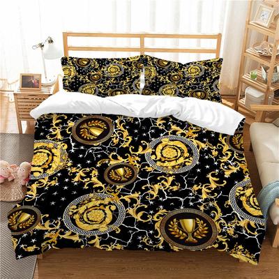 Duvet Covers High Quality Kid Teens King Queen Size Bedspreads Home Bedroom Decor 3D Gold Trophy Bedding Setcover