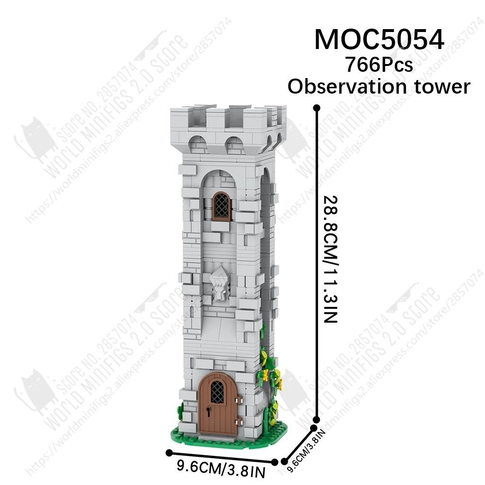 MOOXI MOC Medieval Castle City Wall Tower Architecture Military Building Blocks Adult Set Bricks Assembly Kids Toy Birthday Gift