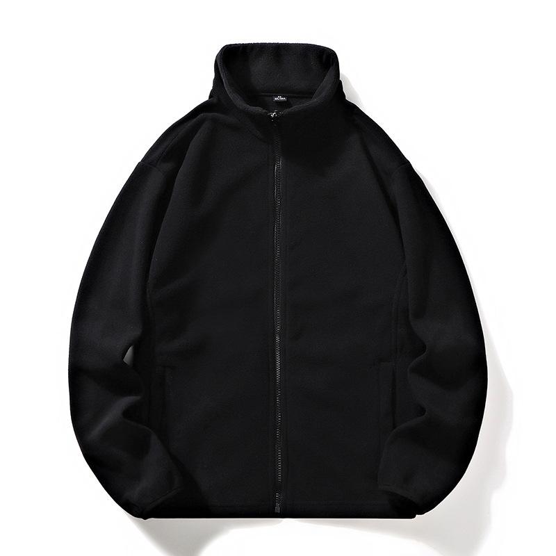 Outdoor Couple Fleece Jacket Thickened Warm Fleece Jacket Polar Fleece Autumn and Winter Sportswear Cardigan Coat Top