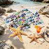Custom Name Personalized Dandy's World Print Beach Towel, for Trip Camping Beach Party Home Decor, Birthday Gift for Family & Friends