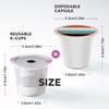 Reusable Coffee Pods Refillable Stainless Steel Filters Coffee Pods For Enhanced Brews Dishwasher Safe Reusable Filtration Cup