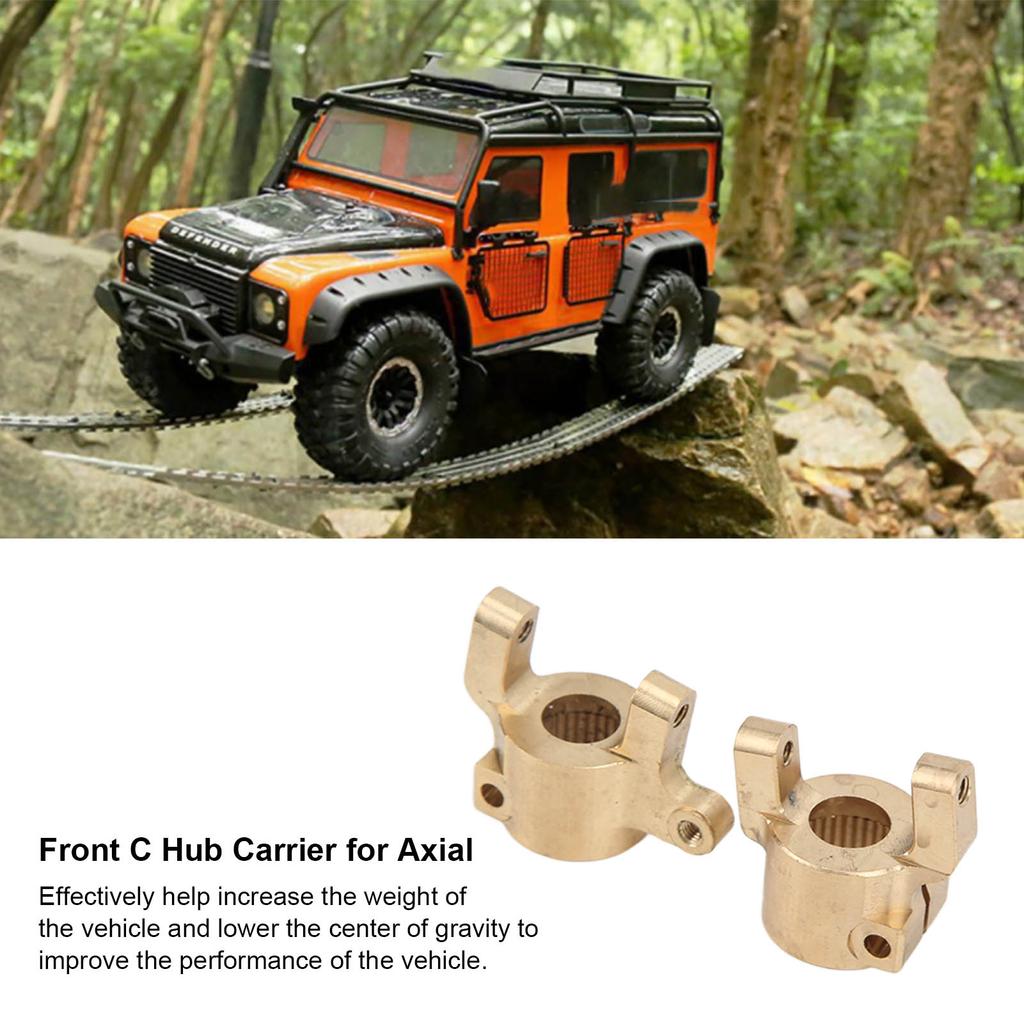 RC Brass Front C Hub Carrier Mount for Axial SCX10II 90046 90047 1/10 RC Car Upgrade Parts
