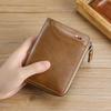 Mens Wallet Leather Business Money Clip Card Holder Zipper Purse Luxury Wallets for Men RFID Protection Purses Carteira Masculina