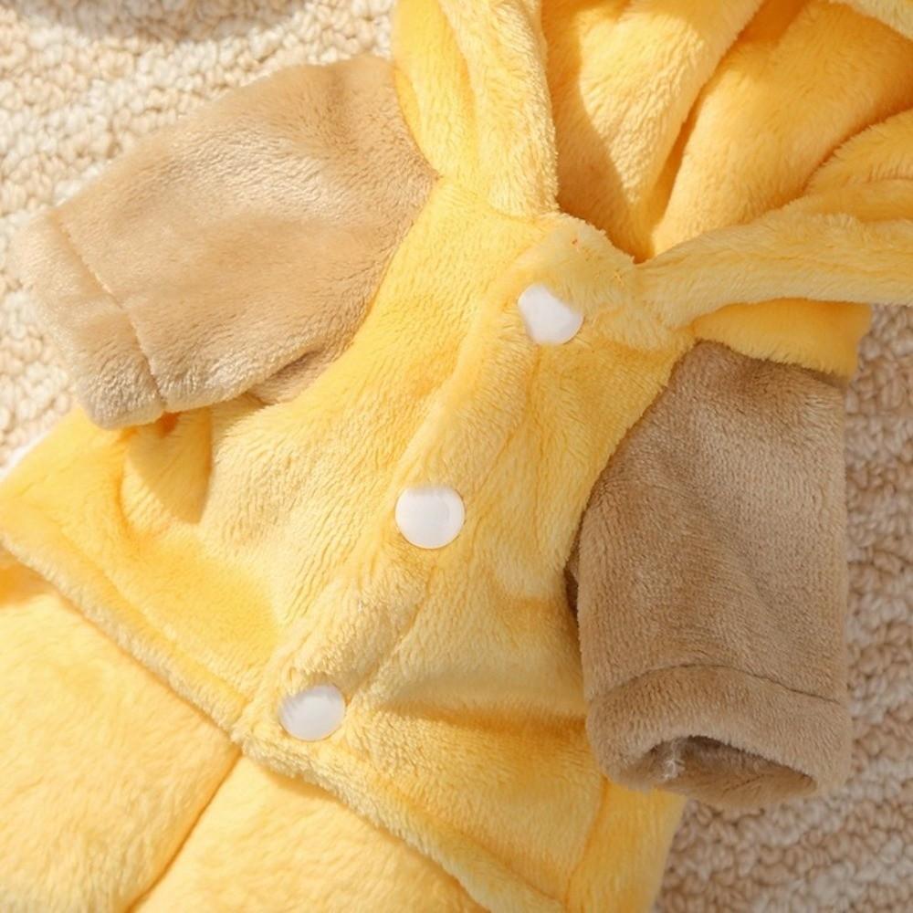Windproof Dog Fleece Hoodies Warm Dog Four-Legged Clothes Winter Pet Clothes  for Pet Dogs Cats