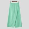 INCERUN Men Back Elastic Waist Wrap Casual Baggy Long Wide Leg Pants Trousers