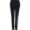 Pantaloni Sportivi Casual in Maglia alla Moda con Logo e Polsini Donna Nero BK5469