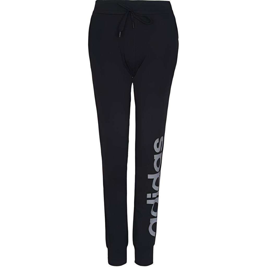 Adidas Logo Cuffed Fashion Casual Knitted Sports Pants Women Pants Black BK5469