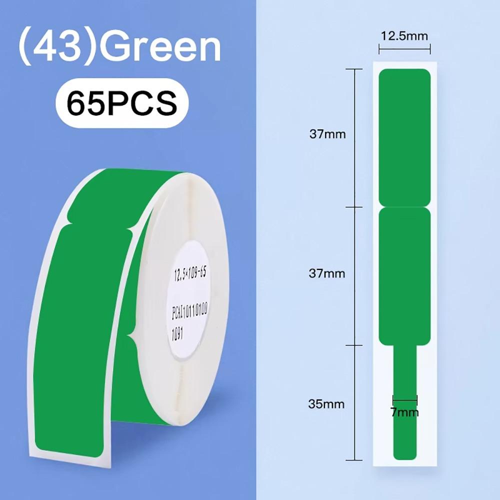 65Pcs/Roll Mini Cable Laber Paper Self Adhesive Thermal Cable Sticker  For Niimbot D101/D11/H1