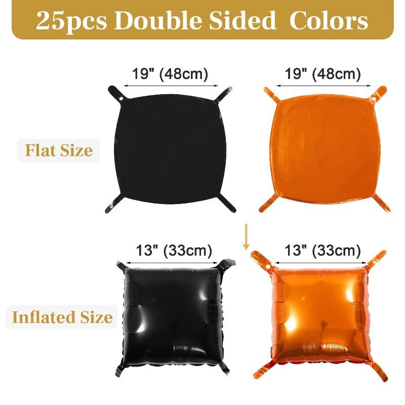 Multi-Color Double-sided Square Block DIY Background Wall Aluminum Film Balloons for Birthday Parties Wedding Background