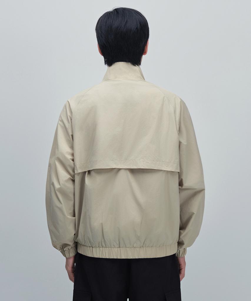 Musinsa Standard Oversized High-Neck Windbreaker Jacket [Light Beige]