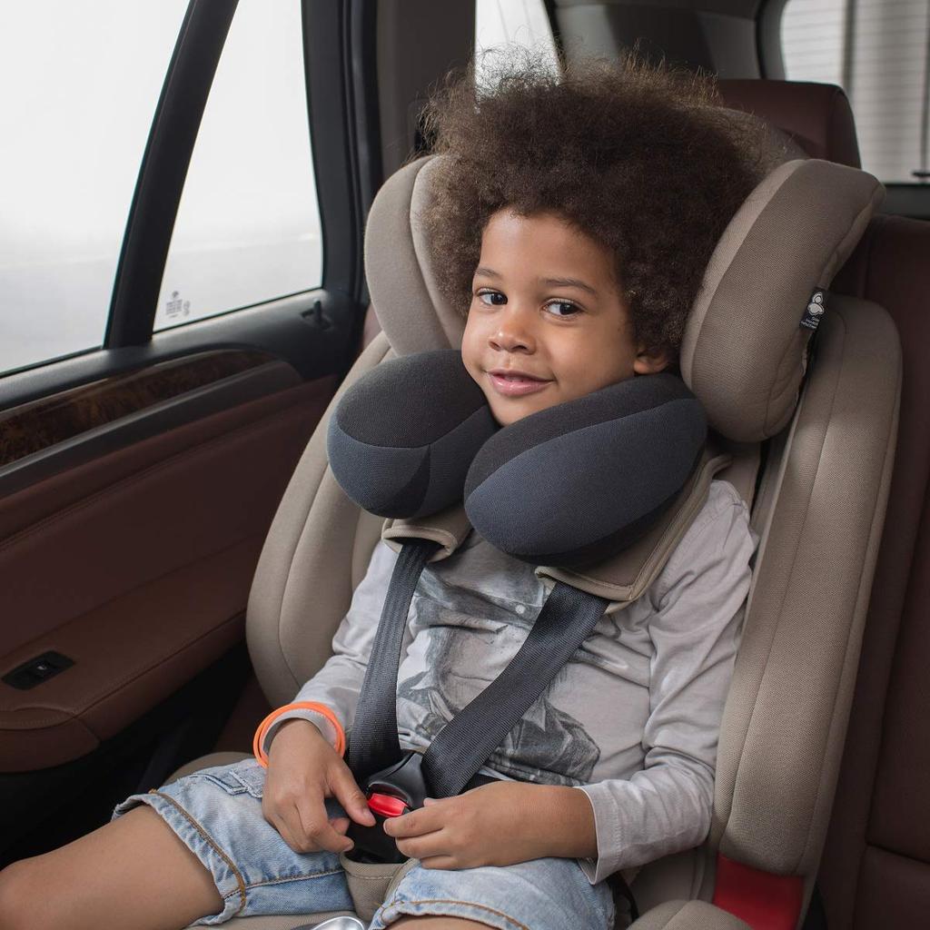 INFANZIA Chin Support Travel Neck Head and Neck Comfortable Design for Neck and Chin Support Perfect for Toddlers and Kids Black Children's Pillow,