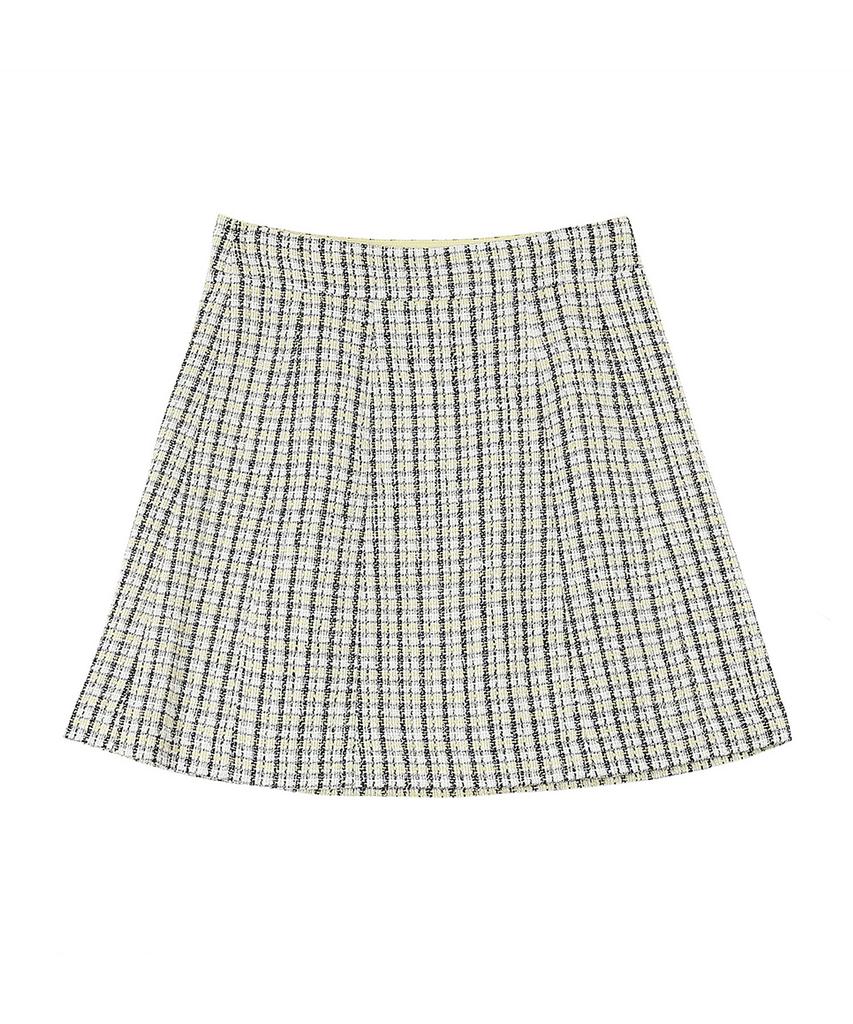ECOLEDEPARIS Tweed Pattern Skirt_Cb02Wsa001Z