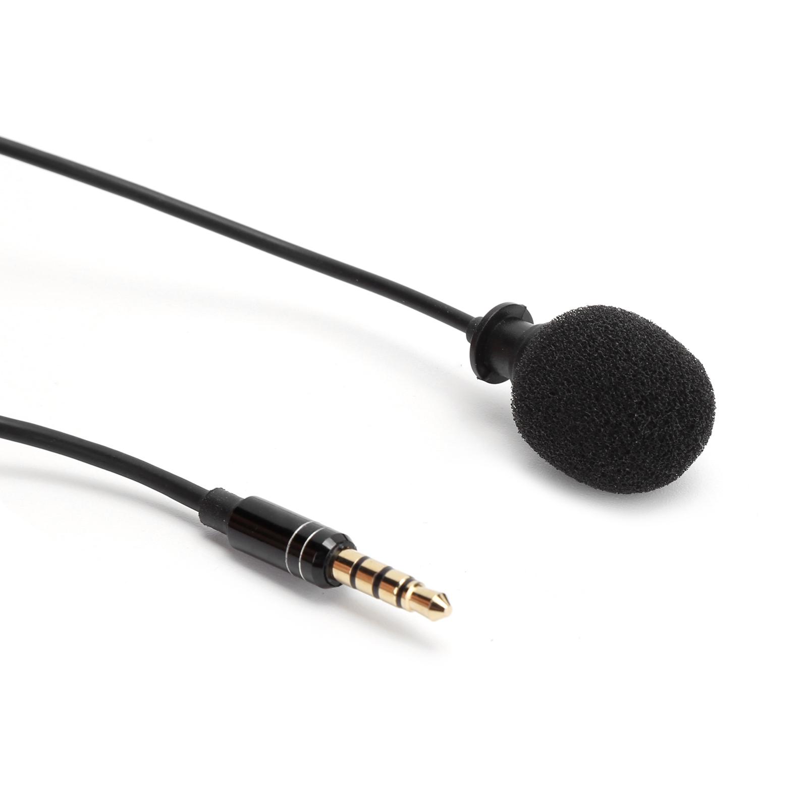 

Collar Clip Microphone Live Broadcast Sound Card Interview Mobile Phone Microphone Camera