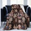 Anime Bungo Stray Dogs Blanket Fleece Printed Multi-function Lightweight Throw Blanket for Bed Outdoor Bedspreads
