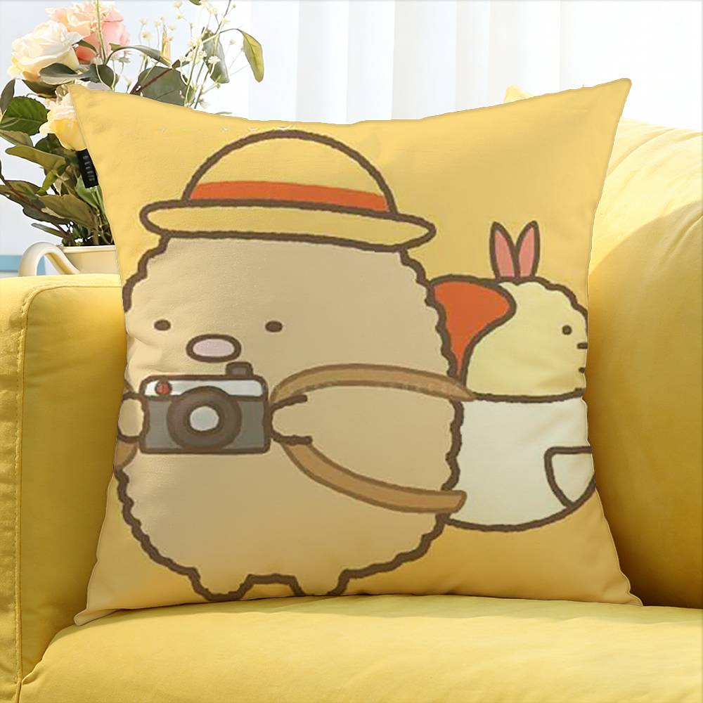 Sumikko Gurashi   Various Sizes Square Pillow Case For Car Home Bedchamber Decor