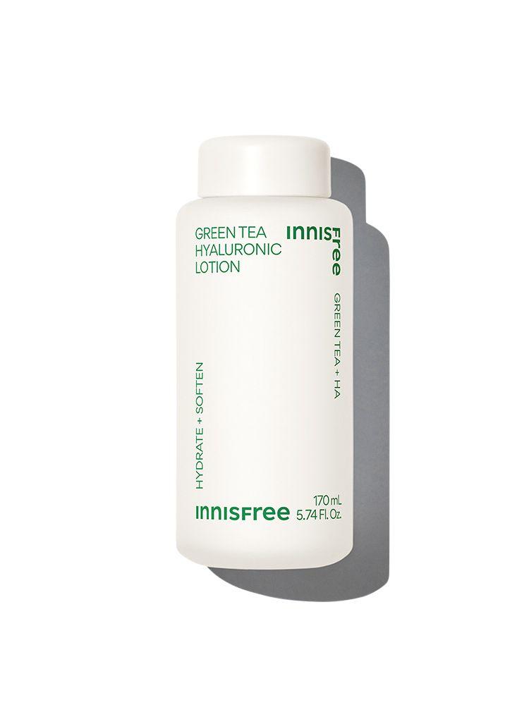 Innisfree Green Tea Hyaluronic Acid Lotion 170ml – Lightweight Daily Moisturizer with 5 Types of Hyaluronic Acid