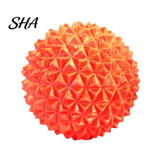 PLA Fidget Ball 3D Printed Rotatable Spiky Ball, Mini Textured for Focus Aid Toy Stress Relief, Portable Decompression Twisting Desk Finger