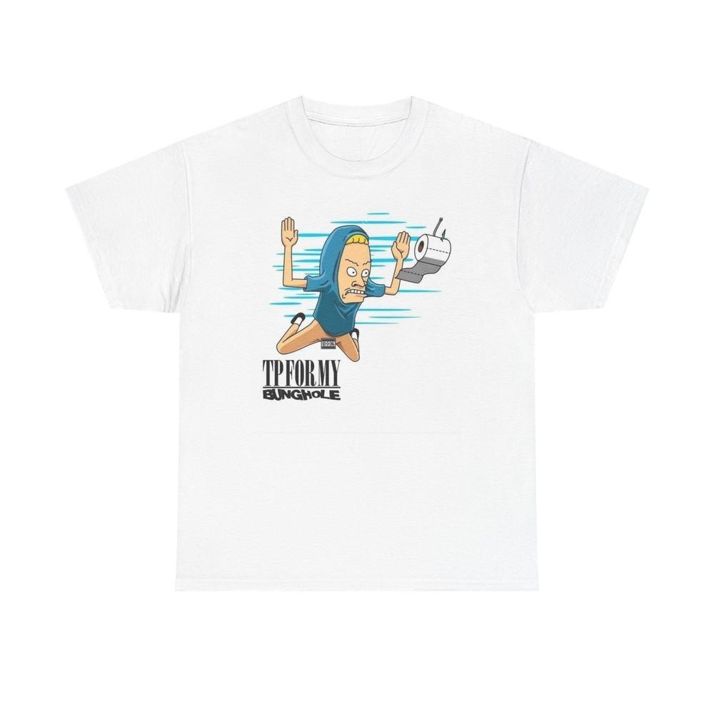 Графическая футболка Beavis And Butthead Смешная мультяшная футболка 90-х Унисекс Плотный хлопок 5 Унисекс футболок XXL